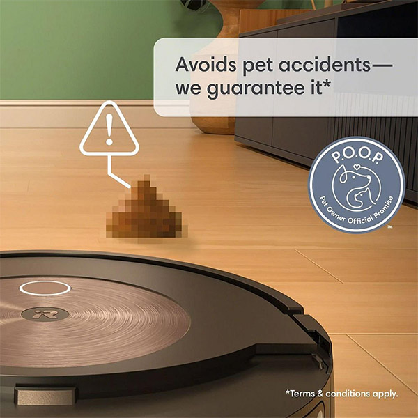 robot hút bụi tránh chất thải thú cưng